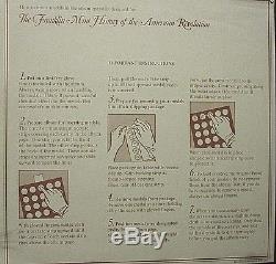 Franklin Mint, American Revolution, 50 Proof. 925 Silver Rounds in Display Book