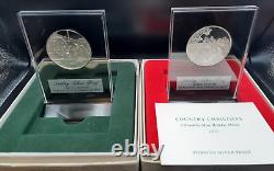 Franklin Mint Annual Christmas Medal Set Home for Christmas/Country Christmas