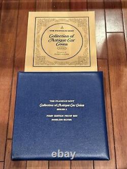 Franklin Mint Antique Car Coins Series 2 Sterling Silver 25 Piece Proof Set