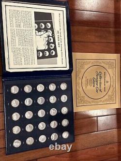 Franklin Mint Antique Car Coins Series 2 Sterling Silver 25 Piece Proof Set