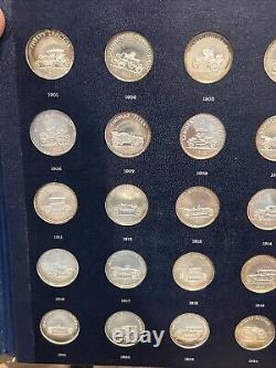 Franklin Mint Antique Car Coins Series 2 Sterling Silver 25 Piece Proof Set
