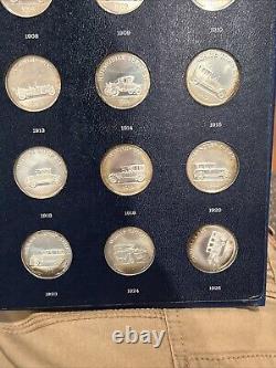 Franklin Mint Antique Car Coins Series 2 Sterling Silver 25 Piece Proof Set