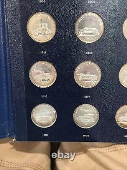 Franklin Mint Antique Car Coins Series 2 Sterling Silver 25 Piece Proof Set