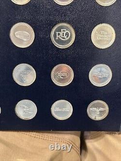 Franklin Mint Antique Car Coins Series 2 Sterling Silver 25 Piece Proof Set