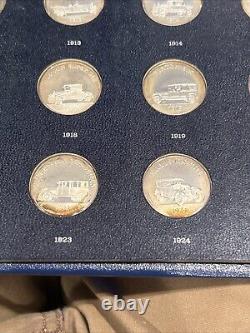 Franklin Mint Antique Car Coins Series 2 Sterling Silver 25 Piece Proof Set