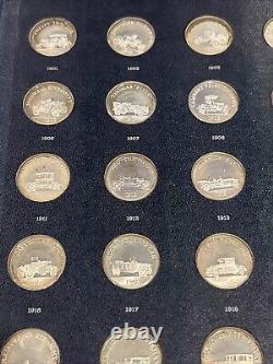 Franklin Mint Antique Car Coins Series 2 Sterling Silver 25 Piece Proof Set