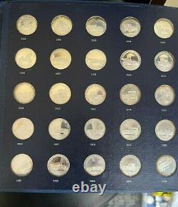 Franklin Mint Antique Car Coins Series 3 Sterling Silver 25 Piece Proof Set