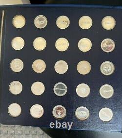 Franklin Mint Antique Car Coins Series 3 Sterling Silver 25 Piece Proof Set