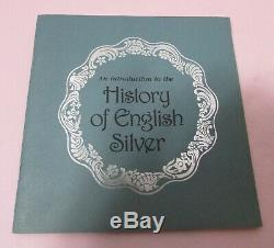Franklin Mint Antique English Sterling Silver Miniature Plate Collection