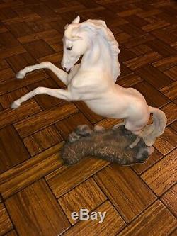 Franklin Mint Artist Pamela du Boulay Porcelain Horse Silver