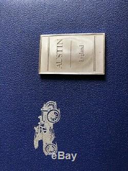 Franklin Mint Automobile Car 50 Emblems Sterling Silver 24k Gold Plated Ingots