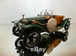 Franklin Mint B11xf11 Rolls Royce 1914 Silver Ghost Wood 124 Excellent In Box