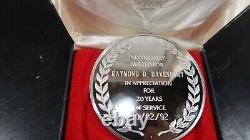 Franklin Mint BOXED 20 Years Appreciation for 20 Years of Service Medal