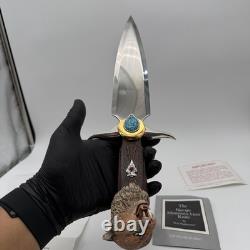 Franklin Mint Ben Nighthorse Navajo Mountain Lion Knife Turquoise