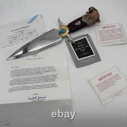 Franklin Mint Ben Nighthorse Navajo Mountain Lion Knife Turquoise