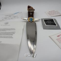 Franklin Mint Ben Nighthorse Navajo Mountain Lion Knife Turquoise