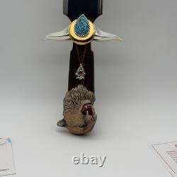 Franklin Mint Ben Nighthorse Navajo Mountain Lion Knife Turquoise Franklin Mint Ben Nighthorse Navajo Mountain Lion Knife Turquoise