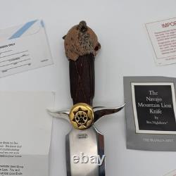 Franklin Mint Ben Nighthorse Navajo Mountain Lion Knife Turquoise