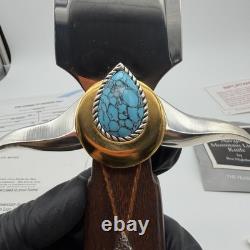 Franklin Mint Ben Nighthorse Navajo Mountain Lion Knife Turquoise