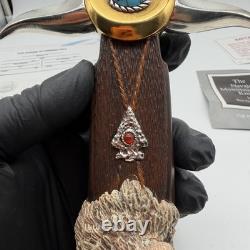Franklin Mint Ben Nighthorse Navajo Mountain Lion Knife Turquoise