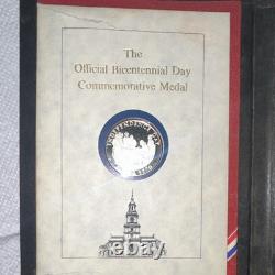 Franklin Mint Bicentennial Day Commemorative Silver Medal 0.925 with COA