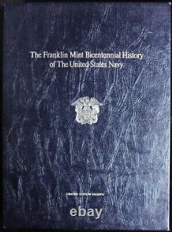 Franklin Mint Bicentennial History of The United States Navy 24 pcs 17 oz. ASW