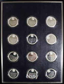 Franklin Mint Bicentennial History of The United States Navy 24 pcs 17 oz. ASW