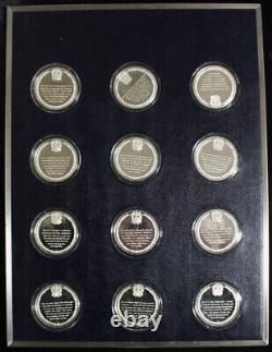 Franklin Mint Bicentennial History of The United States Navy 24 pcs 17 oz. ASW