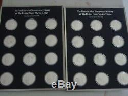 Franklin Mint Bicentennial History of United States Marine Corps Silver Coin Set