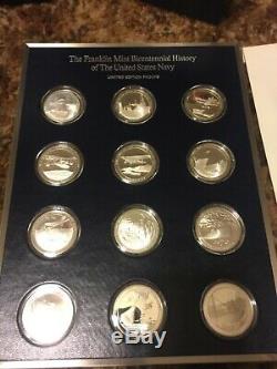Franklin Mint Bicentennial History of United States NAVY Silver Coin Set