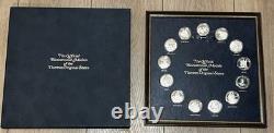 Franklin Mint Bicentennial Medals 13 Original States-Sterling Silver