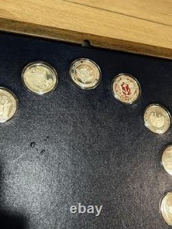Franklin Mint Bicentennial Medals 13 Original States-Sterling Silver