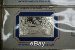 Franklin Mint Bicentennial Proof Sterling Silver Bars Ingots 13 Original States