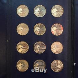 Franklin Mint Book of Presidential Commemorative Silver Medals with All Papers