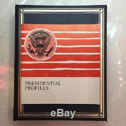 Franklin Mint Book of Presidential Commemorative Silver Medals with All Papers