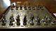 Franklin Mint Civil War Chess Set Early Edition Very Clean Gold & Silver Plated