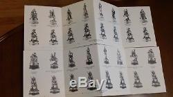 Franklin Mint CIVIL War Chess Set Early Edition Very Clean Gold & Silver Plated