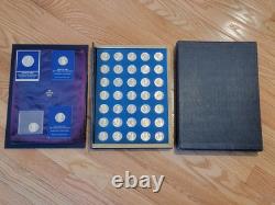 Franklin Mint COMPLETE 39.925 Silver Medal Set -President Washington to Reagan Franklin Mint COMPLETE 39.925 Silver Medal Set -President Washington to Reagan