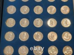 Franklin Mint COMPLETE 39.925 Silver Medal Set -President Washington to Reagan