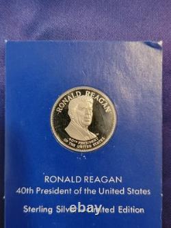 Franklin Mint COMPLETE 39.925 Silver Medal Set -President Washington to Reagan