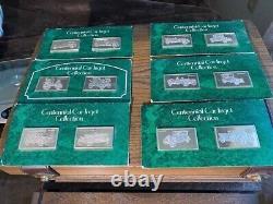 Franklin Mint Car Ingot Collection Sterling Silver Set 100 Ingots (208) Ounces