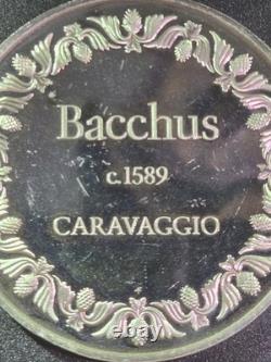 Franklin Mint Caravaggio Bacchus c. 1589 2 oz Silver Art Medal Round SW