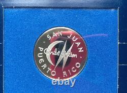 Franklin Mint Caribe Hilton Casino San Juan PR Silver Gaming Coin Token D9068