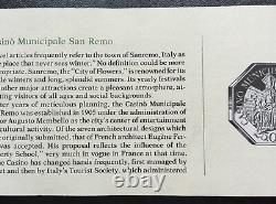 Franklin Mint Casino Municipale San Remo Italy Silver Gaming Coin Token D9071
