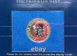 Franklin Mint Castle Harbour Casino Antigua Silver Gaming Coin Token D9078