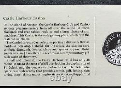 Franklin Mint Castle Harbour Casino Antigua Silver Gaming Coin Token D9078