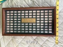 Franklin Mint Centennial Car Mini-Ingot Collection Complete 100 Sterling Silver