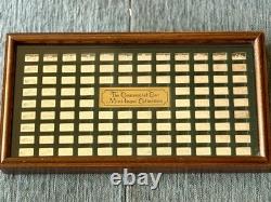 Franklin Mint Centennial Car Mini-Ingot Collection Complete 100 Sterling Silver