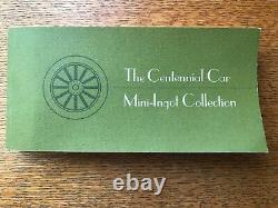 Franklin Mint Centennial Car Sterling Silver Mini Ingot Collection With Box