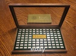 Franklin Mint Centennial Car Sterling Silver Mini Ingot Collection with Book